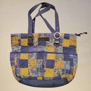 Donna Sharp Quilted Multi-Color Over Shoulder Bag Medium Adjustable Straps